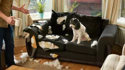 3 Halten Sie Haustiere von Möbeln und Bettzeug fern